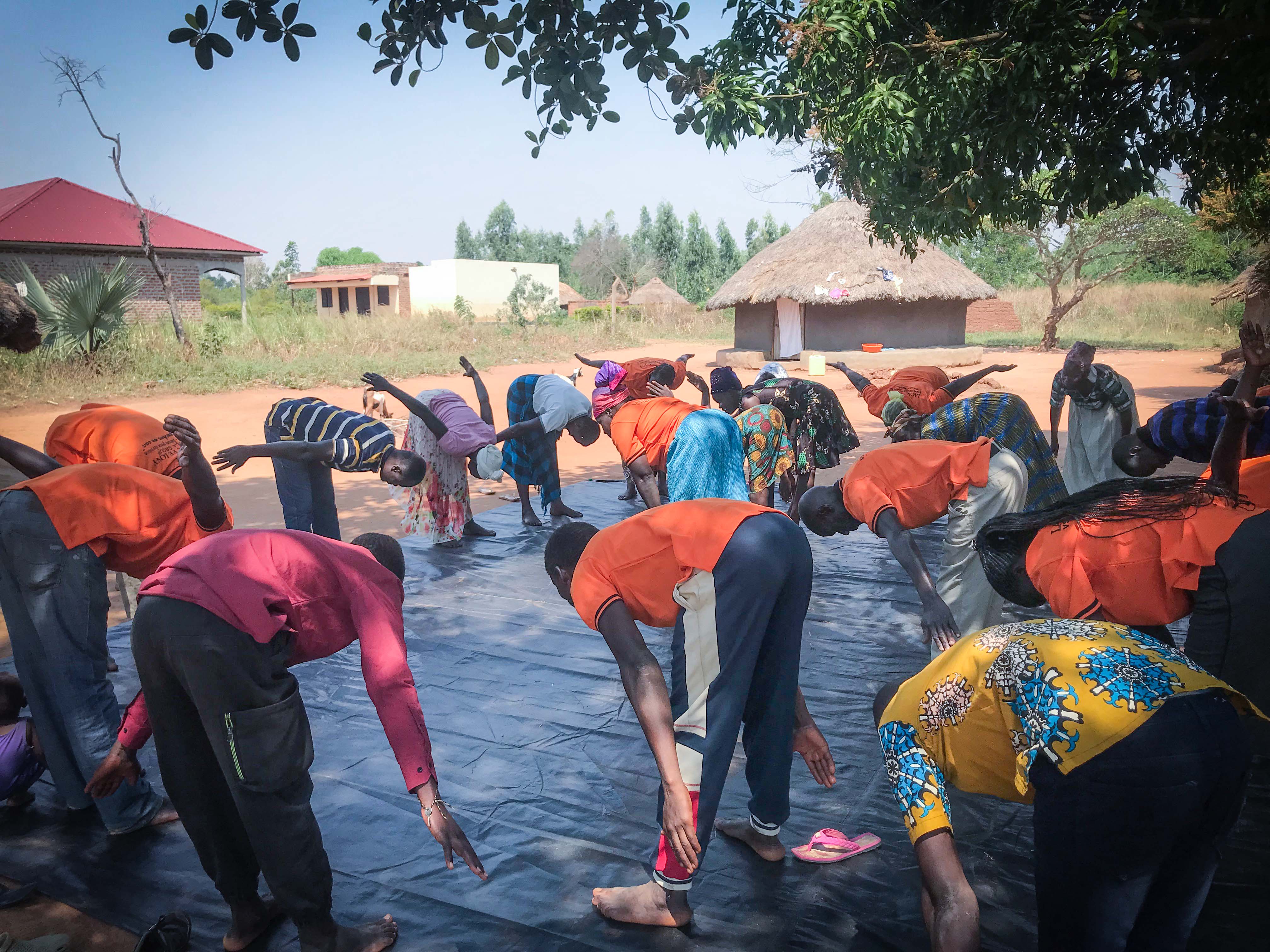 Woman practicing mindfulness during AST training